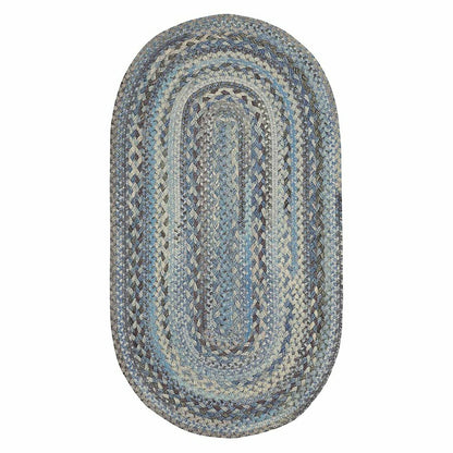 Oval Riverview Wool Blend Braided Rug, 3' x 5' | Plow & Hearth