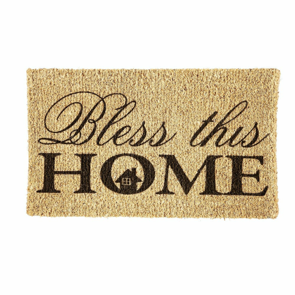 Bless This Home Coir Mat | Plow & Hearth