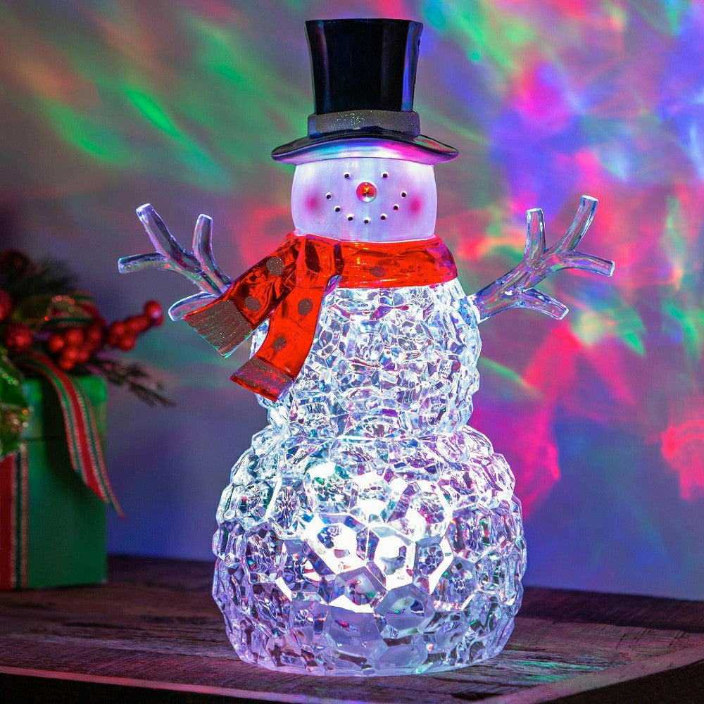 LED Tabletop Snowman | Plow & Hearth