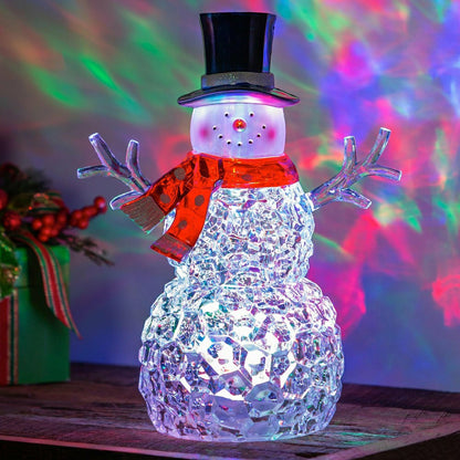 LED Tabletop Snowman | Plow & Hearth