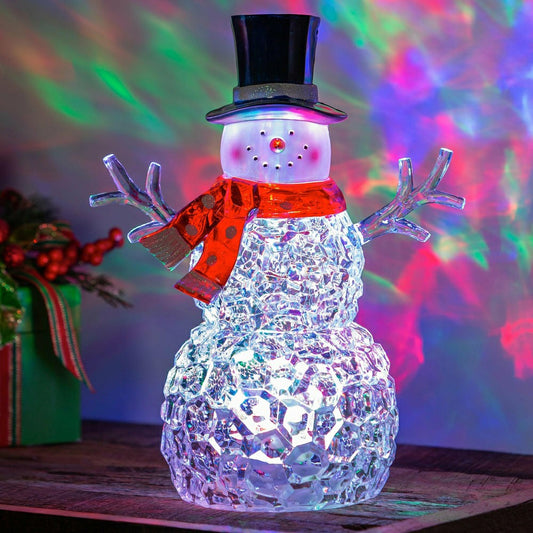 LED Tabletop Snowman | Plow & Hearth