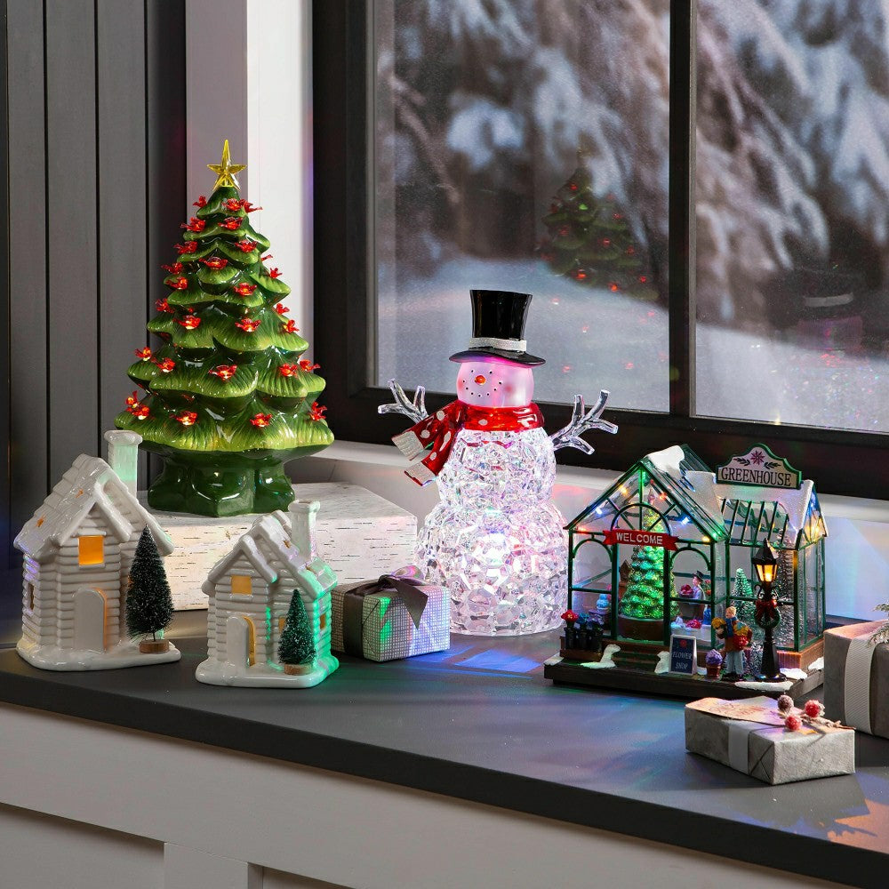 LED Tabletop Snowman | Plow & Hearth