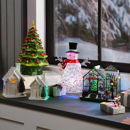 LED Tabletop Snowman | Plow & Hearth