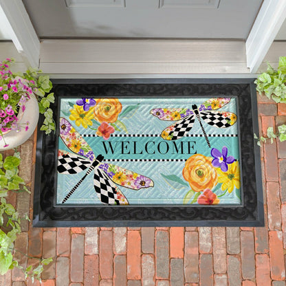 Mack Childs Dragonfly Embossed Mat | Plow & Hearth