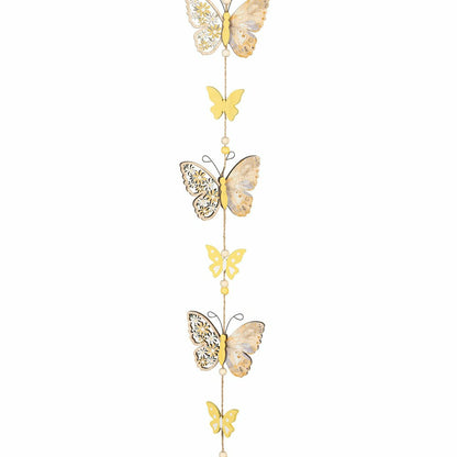 Pollinator Garden Hanging Decor Wood Butterfly, 3.7"H | Plow & Hearth