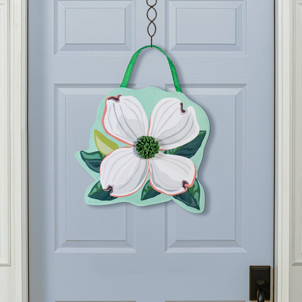 Vibrant Pansies & Dogwood Blossom Door Decor | Plow & Hearth