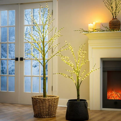Winter Grove Tree Mossy Indoor/Outdoor LED Artificial Tree, 48"H | Plow & Hearth
