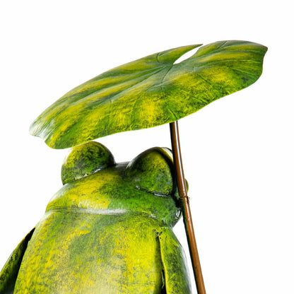 Frog with Umbrella Garden Statue | Plow & Hearth