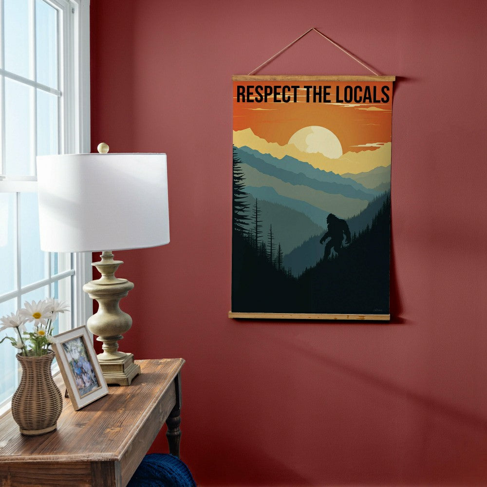 High Country Indoor Wall Décor Canvas Tapestry, Respect The Locals | Plow & Hearth