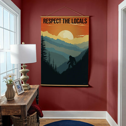 High Country Indoor Wall Décor Canvas Tapestry, Respect The Locals | Plow & Hearth