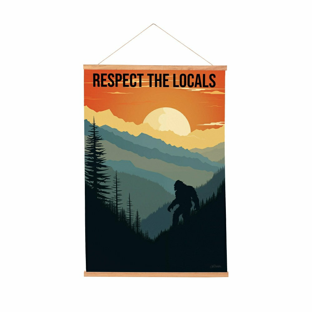 High Country Indoor Wall Décor Canvas Tapestry, Respect The Locals | Plow & Hearth