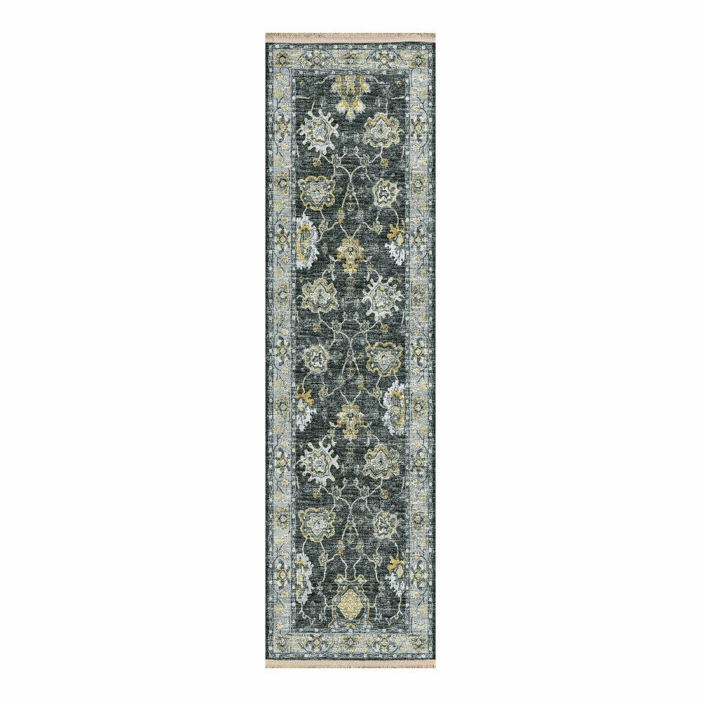 Marietta Border Rug, 2'3 x 12' Runner | Plow & Hearth