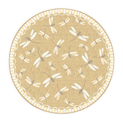 Indoor/Outdoor Dragonfly Rug, 7'10" Round | Plow & Hearth