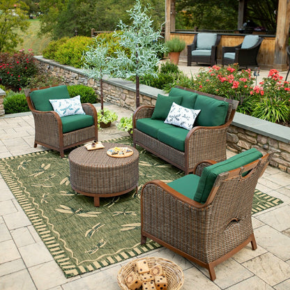 Indoor/Outdoor Dragonfly Rug, 7'10" x 9'10" | Plow & Hearth
