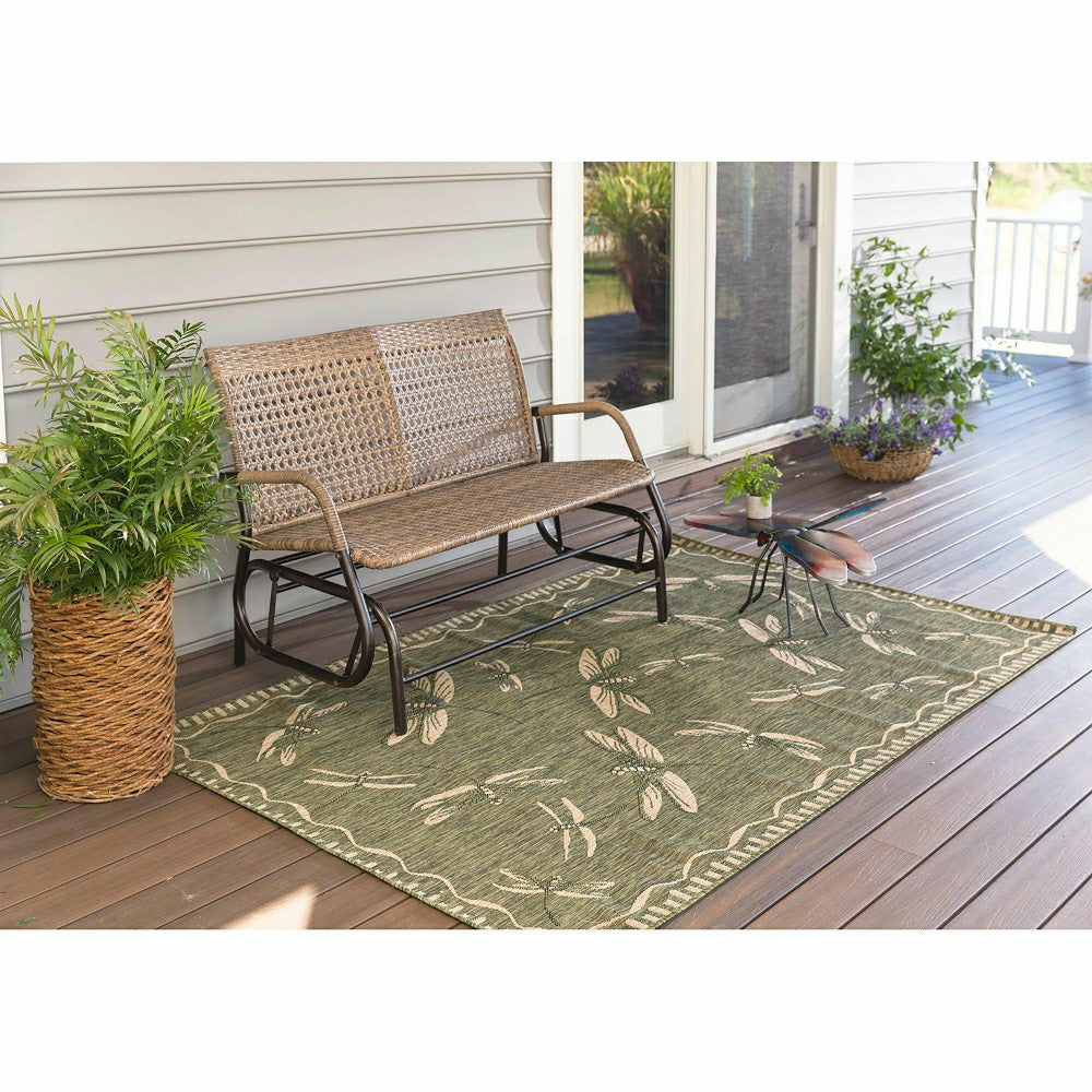 Indoor/Outdoor Dragonfly Rug, 4'10" x 7'6" | Plow & Hearth