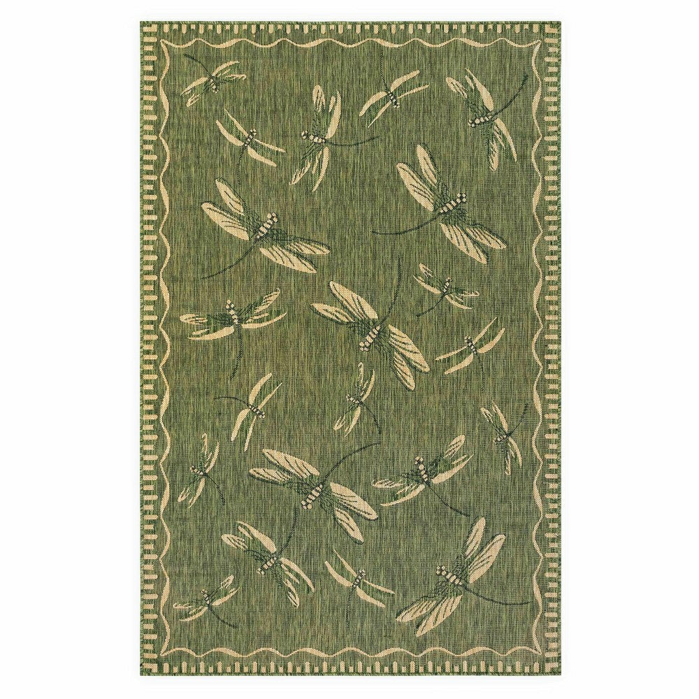 Indoor/Outdoor Dragonfly Rug, 4'10" x 7'6" | Plow & Hearth