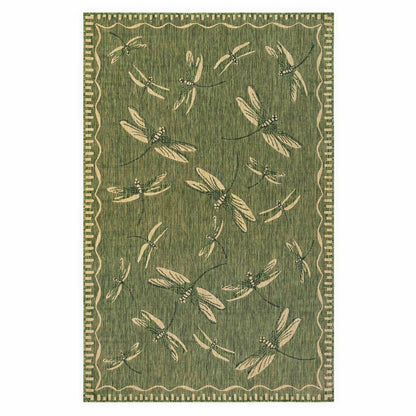 Indoor/Outdoor Dragonfly Rug, 4'10" x 7'6" | Plow & Hearth