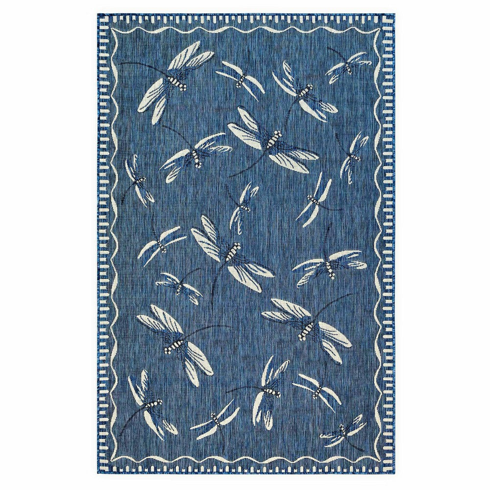 Indoor/Outdoor Dragonfly Rug, 4'10" x 7'6" | Plow & Hearth