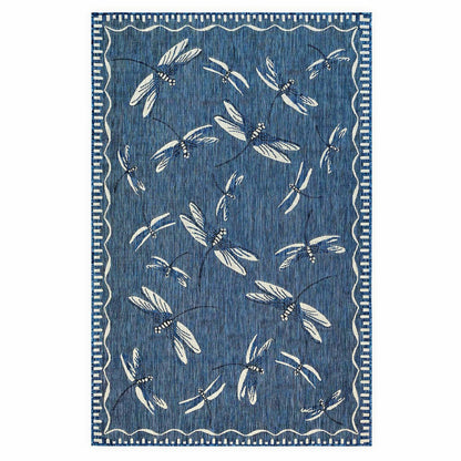Indoor/Outdoor Dragonfly Rug, 4'10" x 7'6" | Plow & Hearth