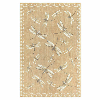 Indoor/Outdoor Dragonfly Rug, 4'10" x 7'6" | Plow & Hearth