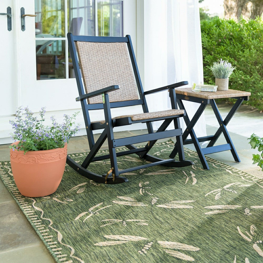 Indoor/Outdoor Dragonfly Rug, 4'10" x 7'6" | Plow & Hearth