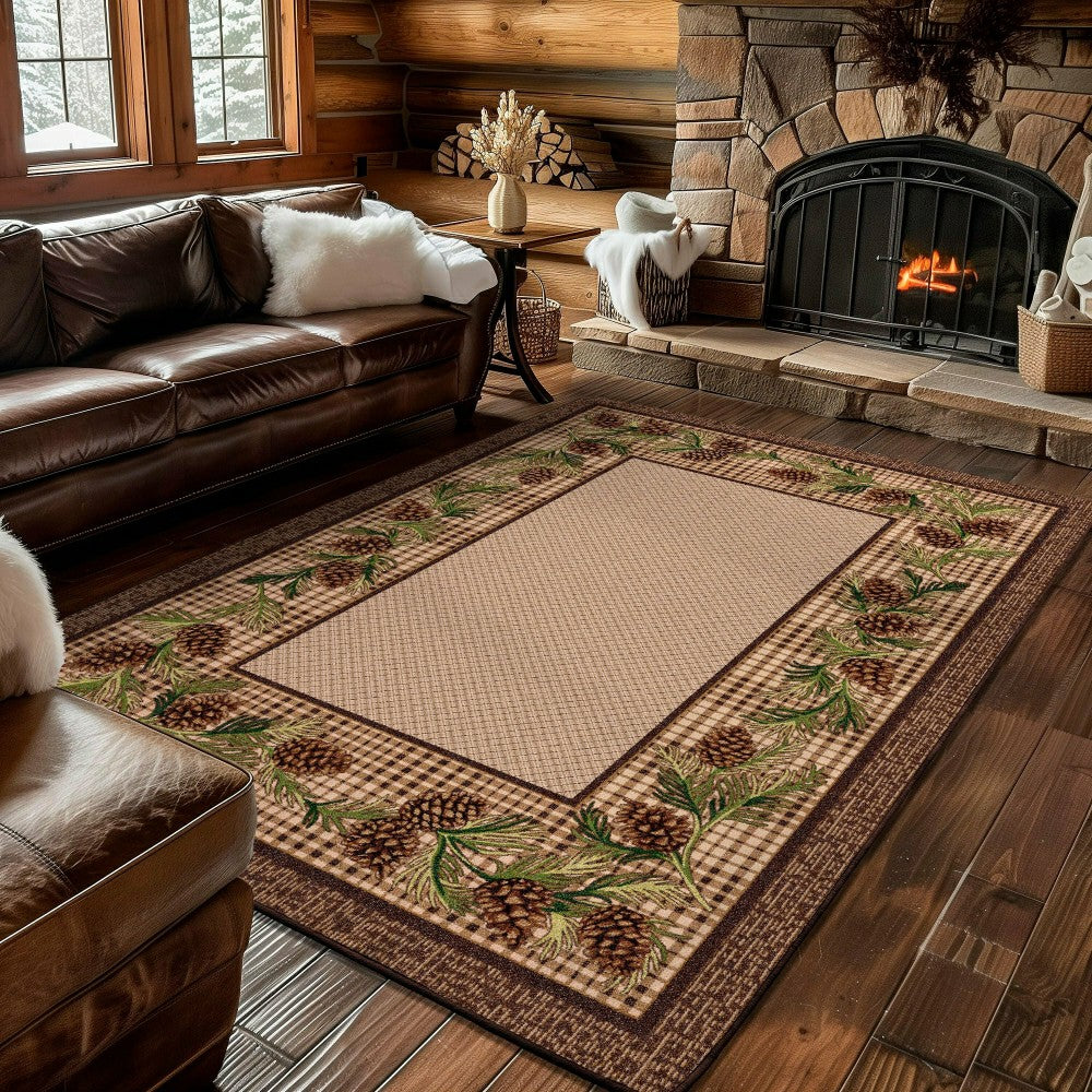 Sweetwater Pine Plaid EnduraStran Area Rug | Plow & Hearth