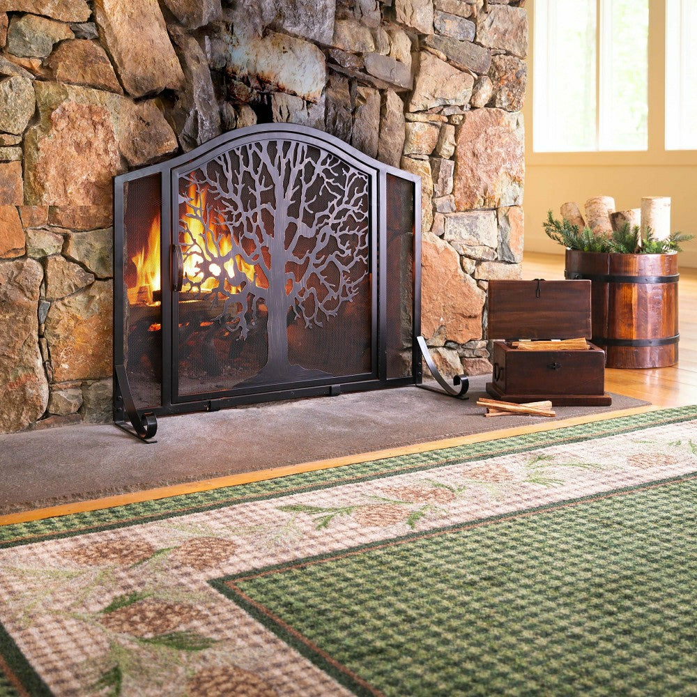 Sweetwater Pine Plaid EnduraStran Area Rug | Plow & Hearth
