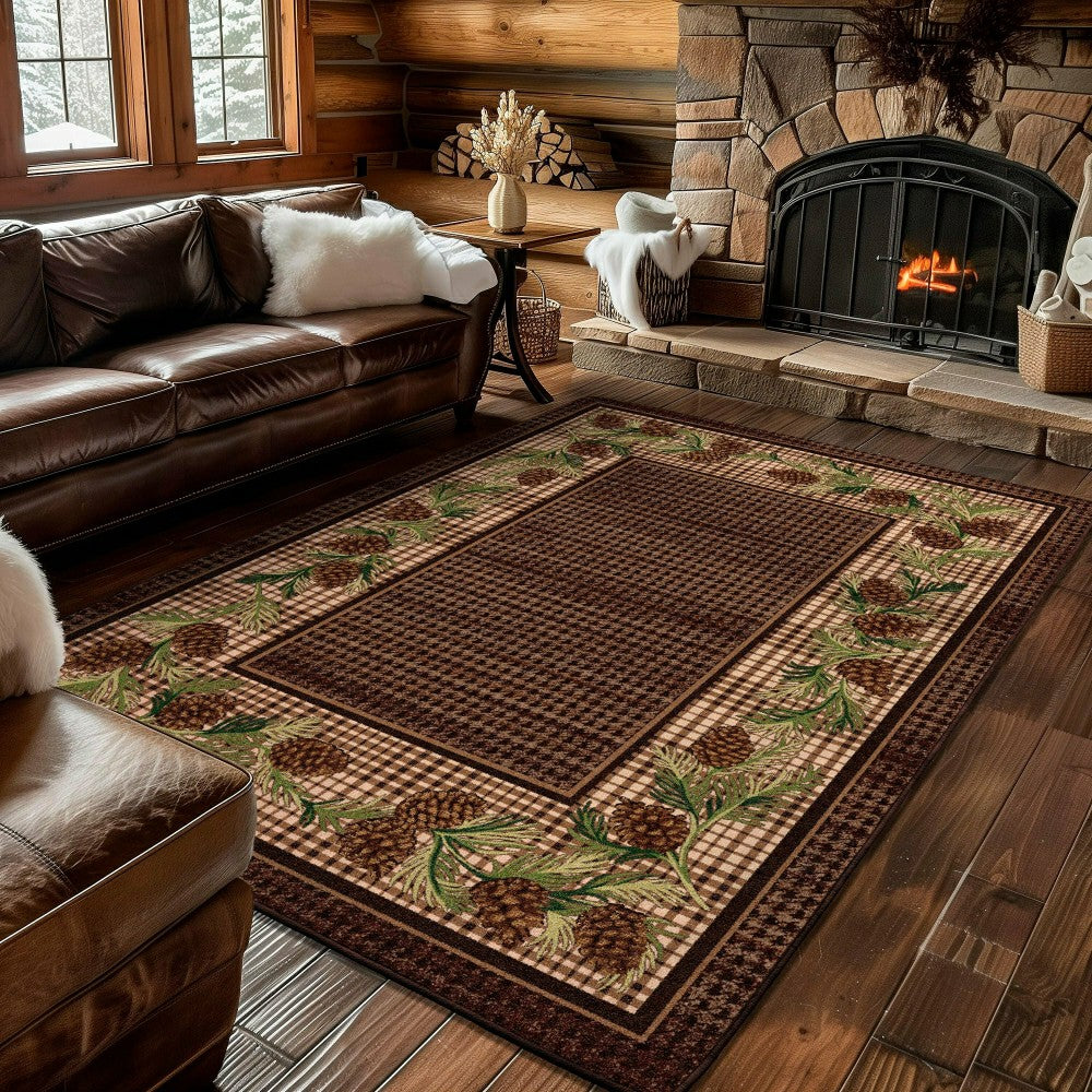 Sweetwater Pine Plaid EnduraStran Area Rug | Plow & Hearth