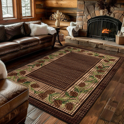 Sweetwater Pine Plaid EnduraStran Area Rug | Plow & Hearth