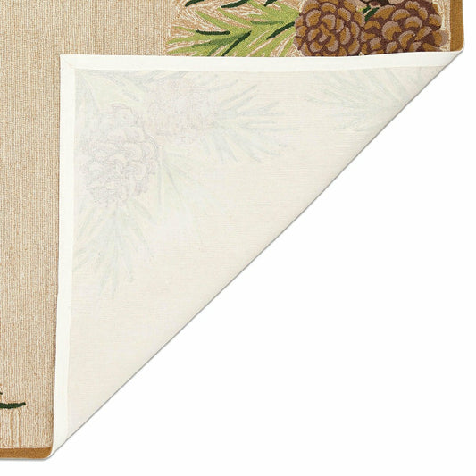 Indoor/Outdoor Forest Lake Border Rug, 7'6" x 9'6" | Plow & Hearth
