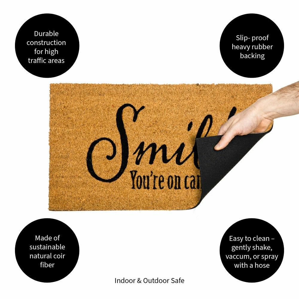 Smile Coir Mat | Plow & Hearth