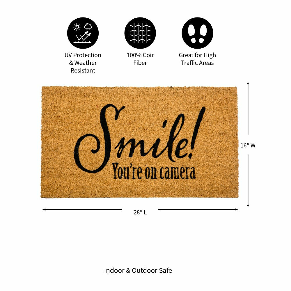 Smile Coir Mat | Plow & Hearth