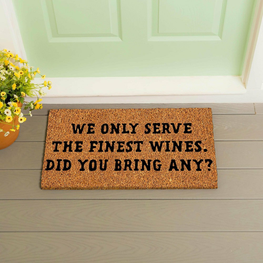 We Only Serve Coir Mat | Plow & Hearth