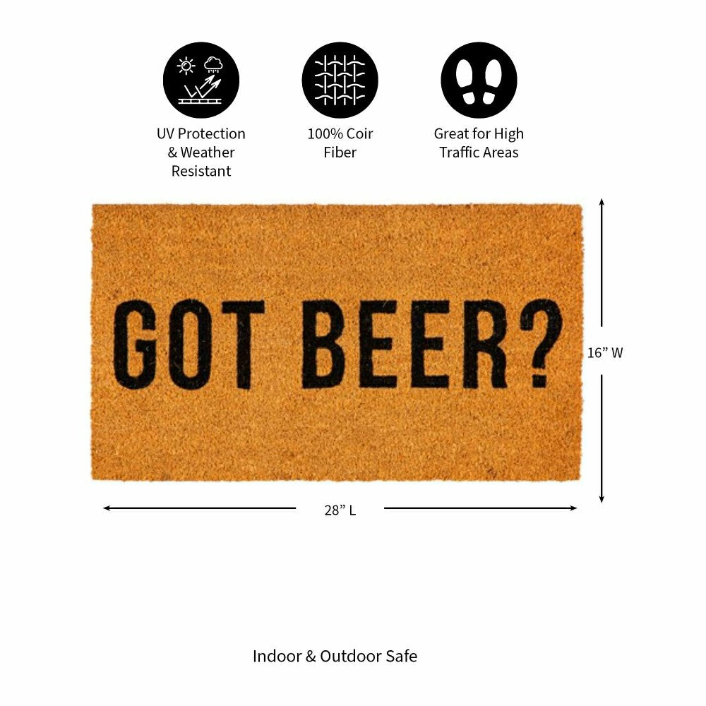 Got Beer? Coir Mat | Plow & Hearth
