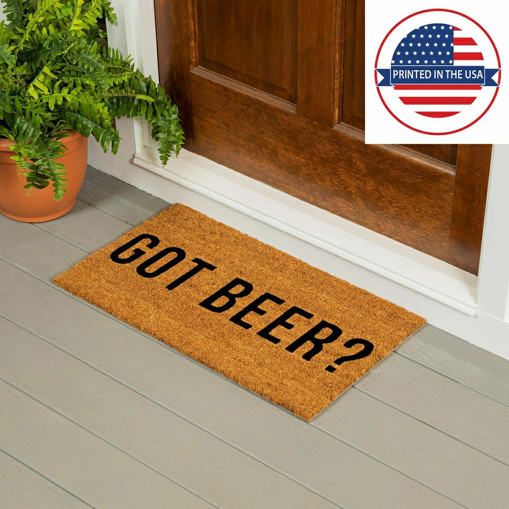 Got Beer? Coir Mat | Plow & Hearth