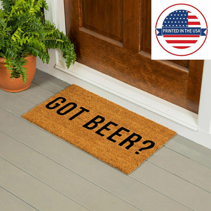 Got Beer? Coir Mat | Plow & Hearth