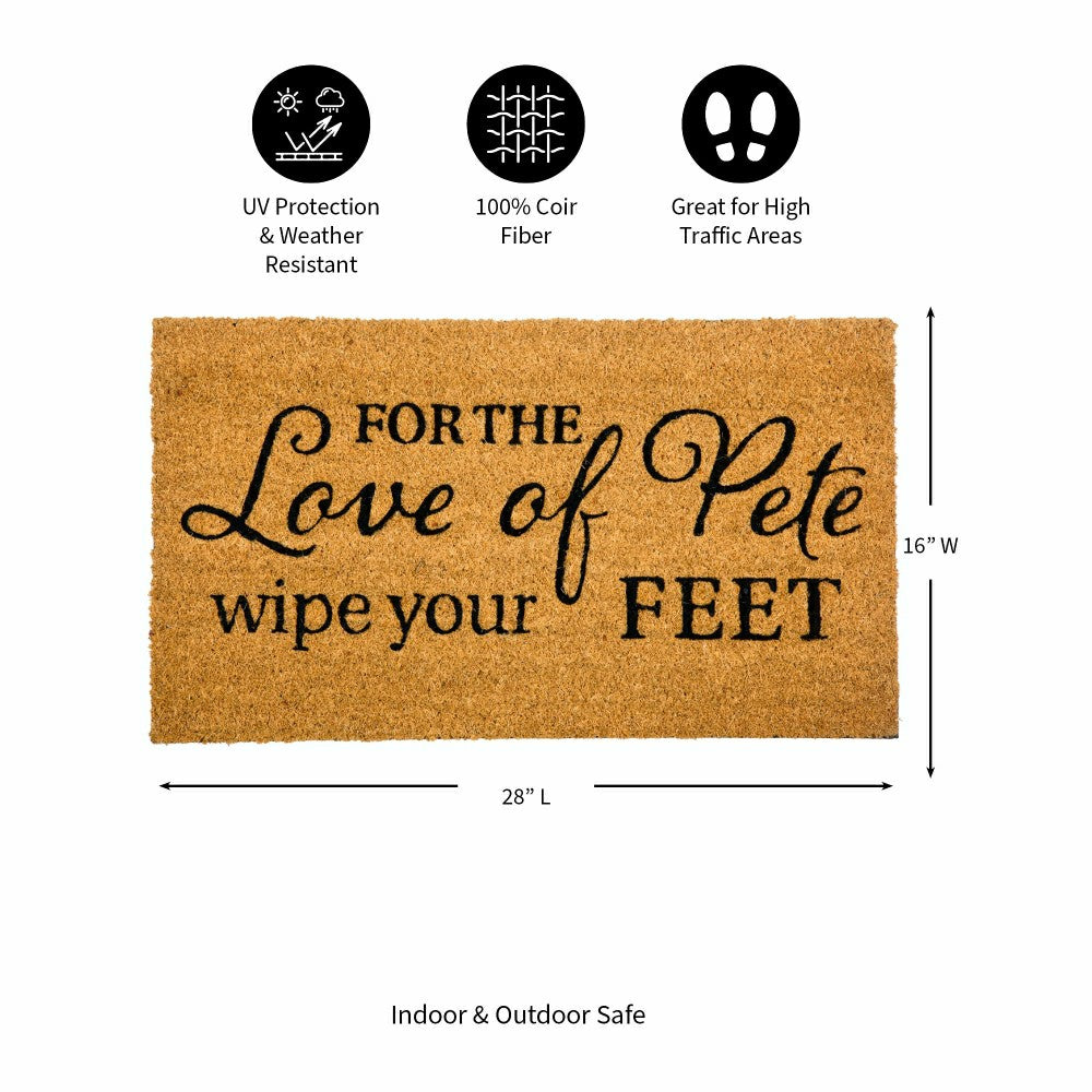 Love of Pete Coir Mat | Plow & Hearth