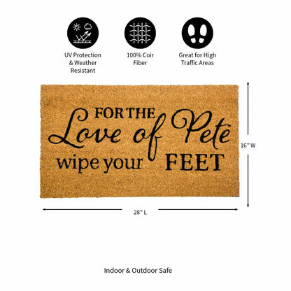 Love of Pete Coir Mat | Plow & Hearth