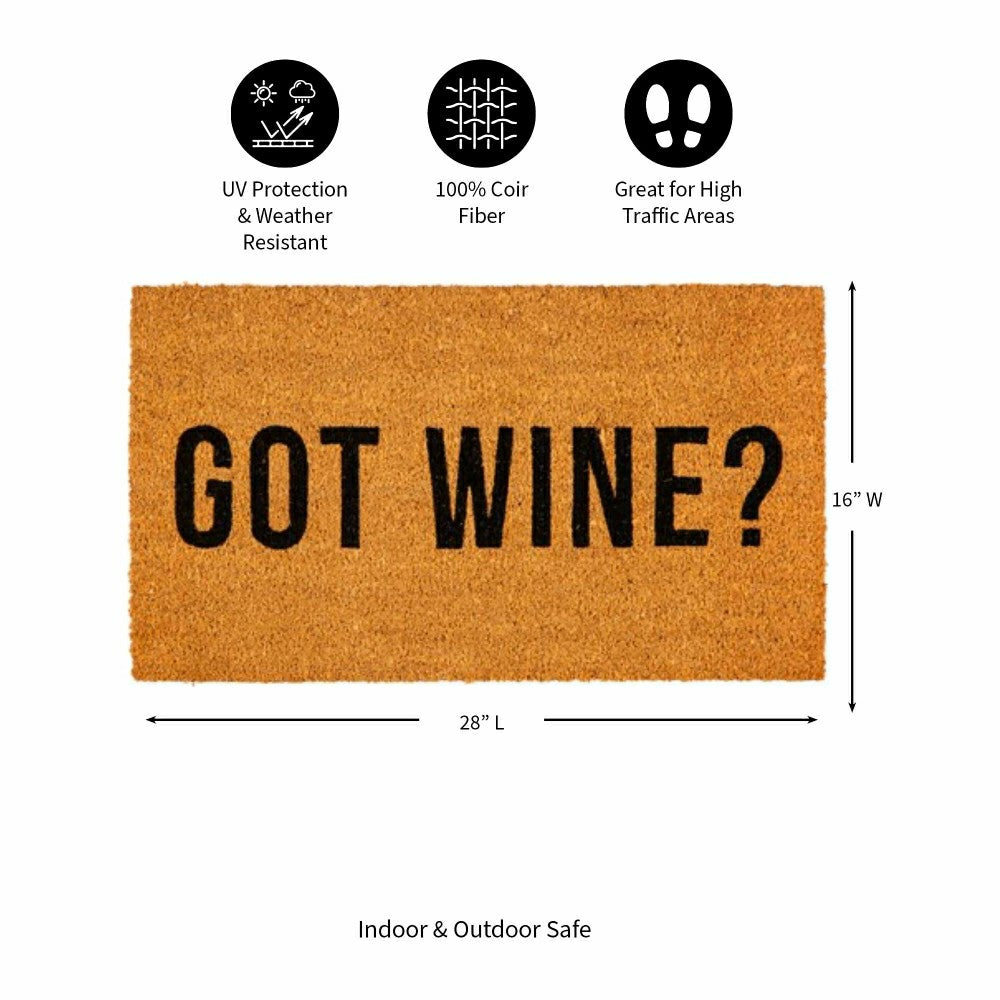 Got Wine? Coir Mat | Plow & Hearth