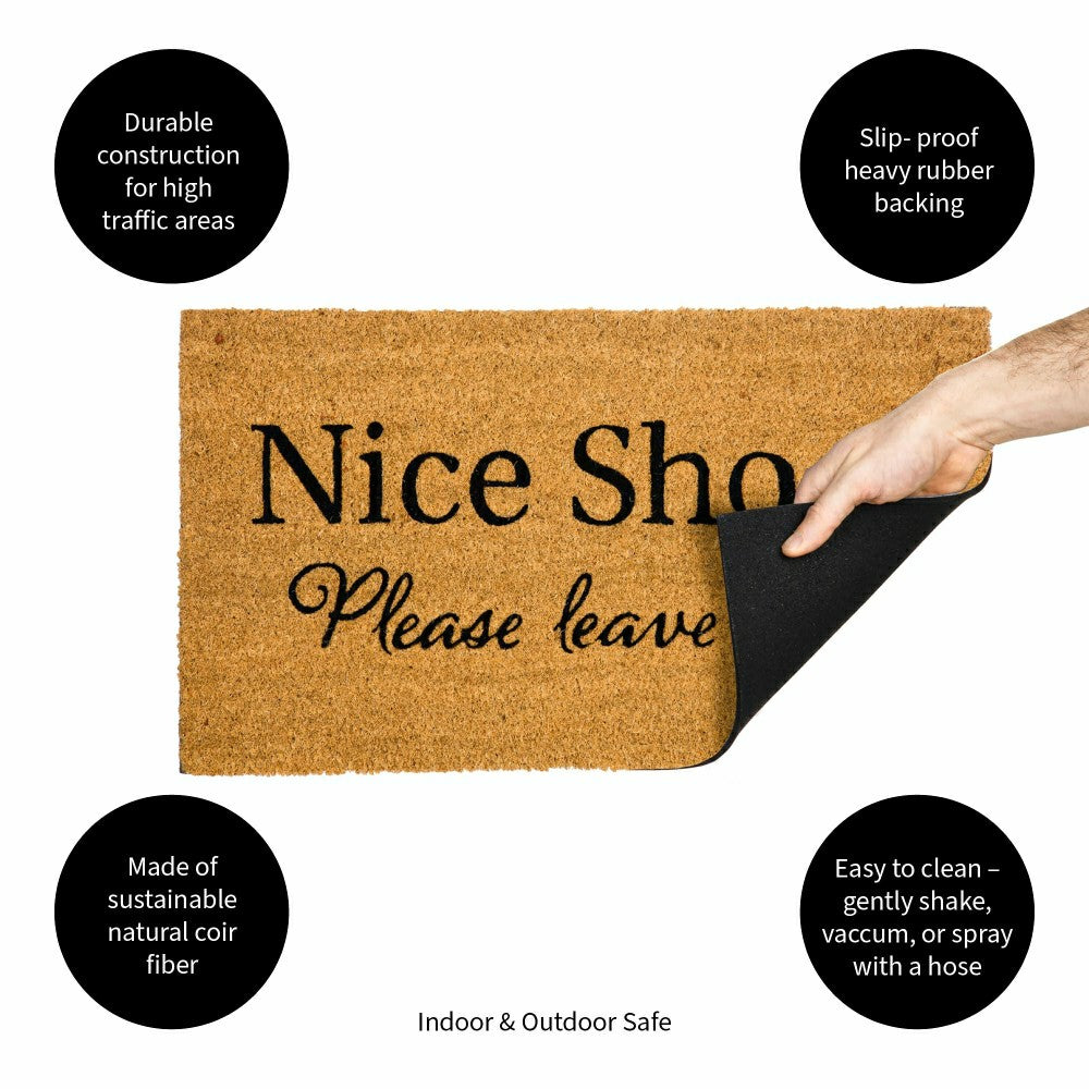 Nice Shoes Coir Mat | Plow & Hearth