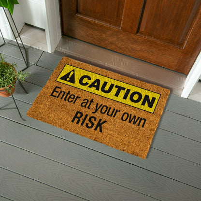 Caution Coir Mat | Plow & Hearth