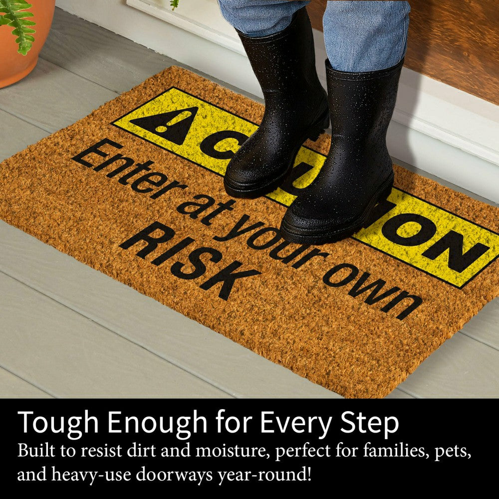 Caution Coir Mat | Plow & Hearth