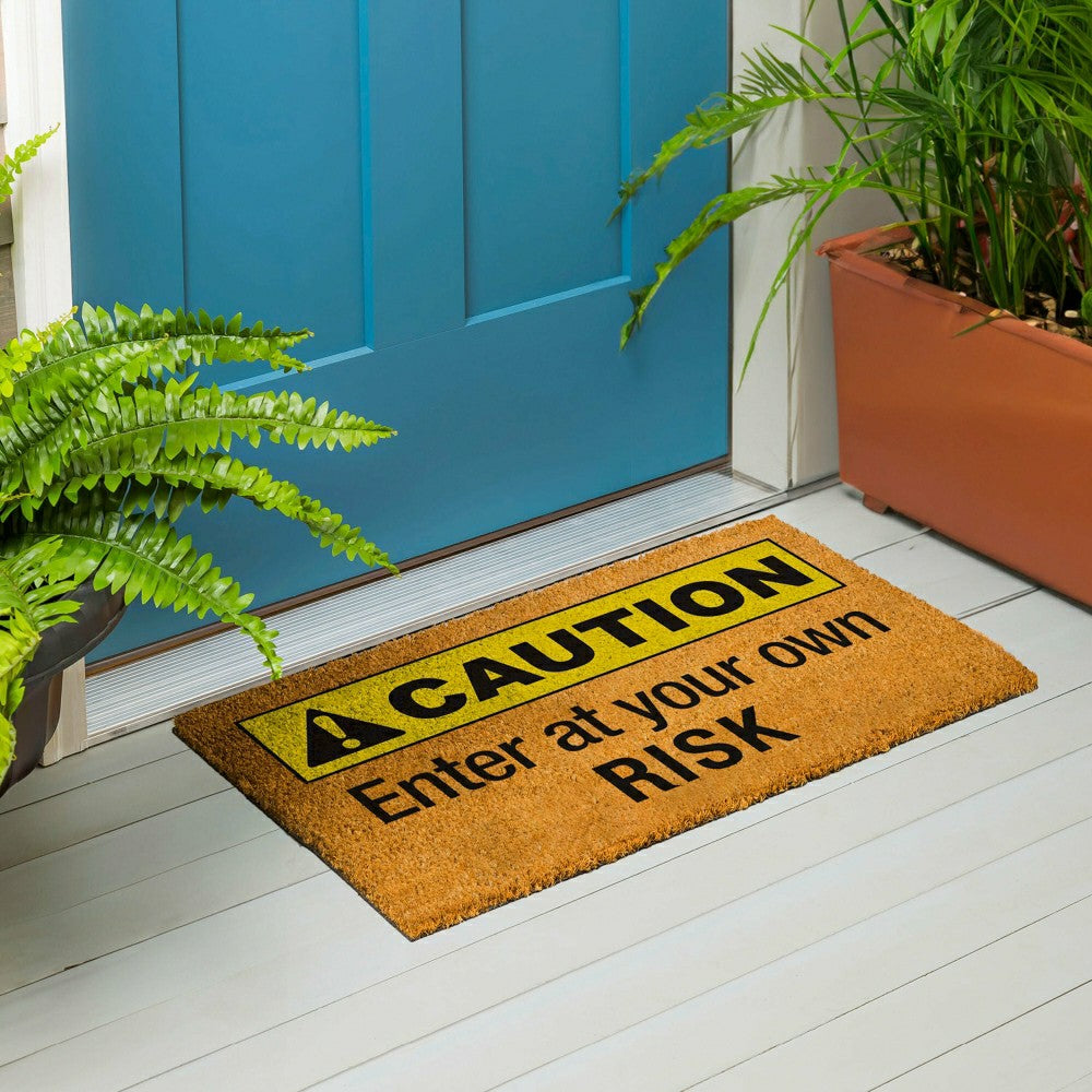 Caution Coir Mat | Plow & Hearth