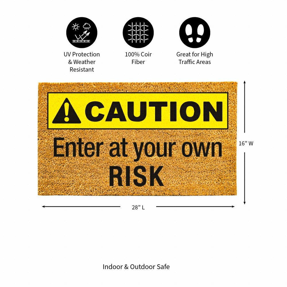 Caution Coir Mat | Plow & Hearth