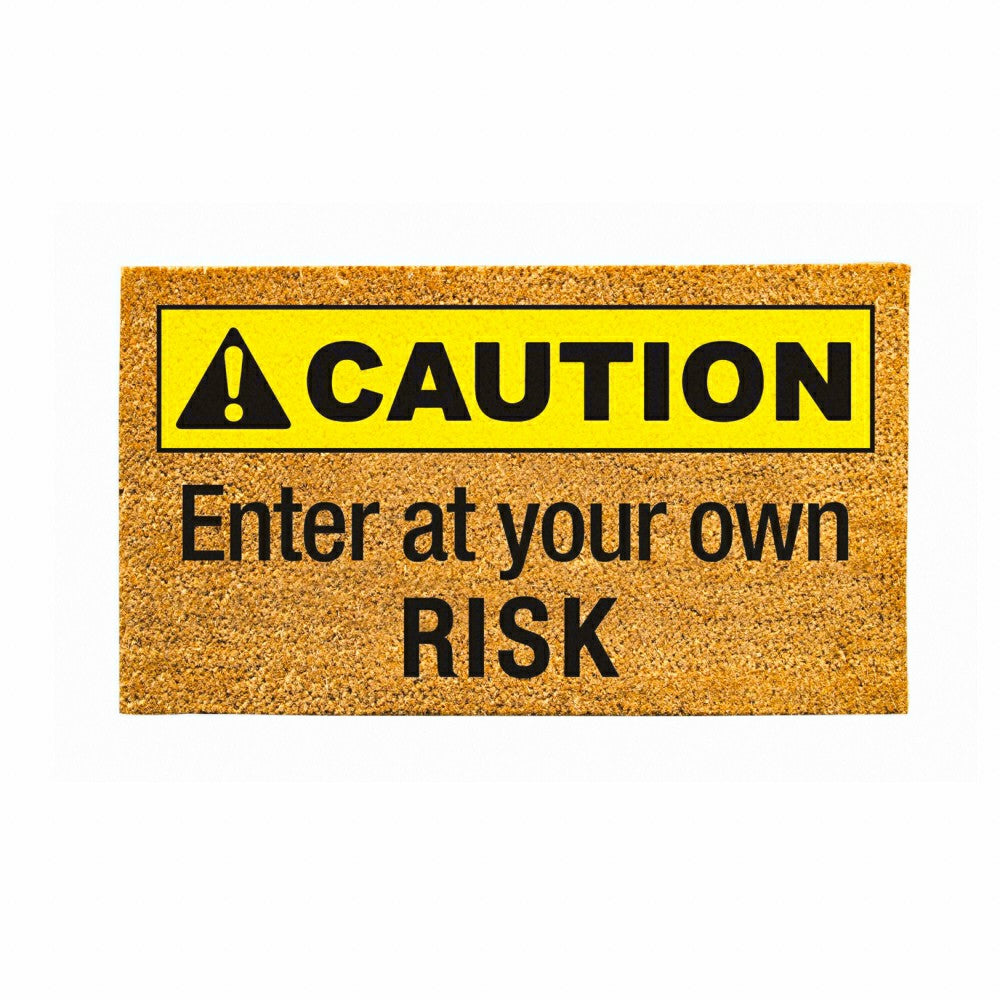 Caution Coir Mat | Plow & Hearth