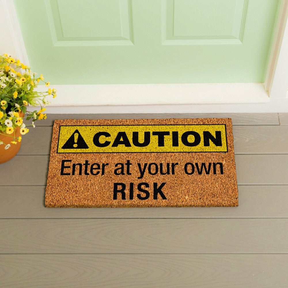 Caution Coir Mat | Plow & Hearth