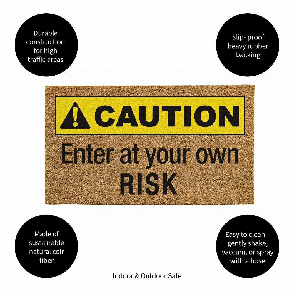 Caution Coir Mat | Plow & Hearth