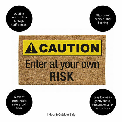 Caution Coir Mat | Plow & Hearth