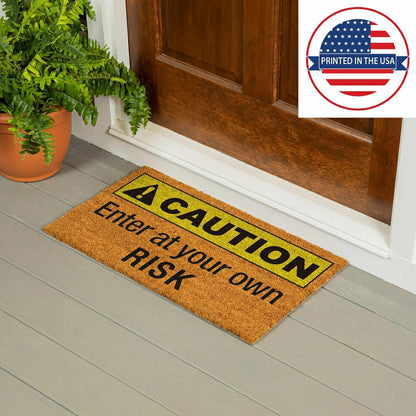 Caution Coir Mat | Plow & Hearth