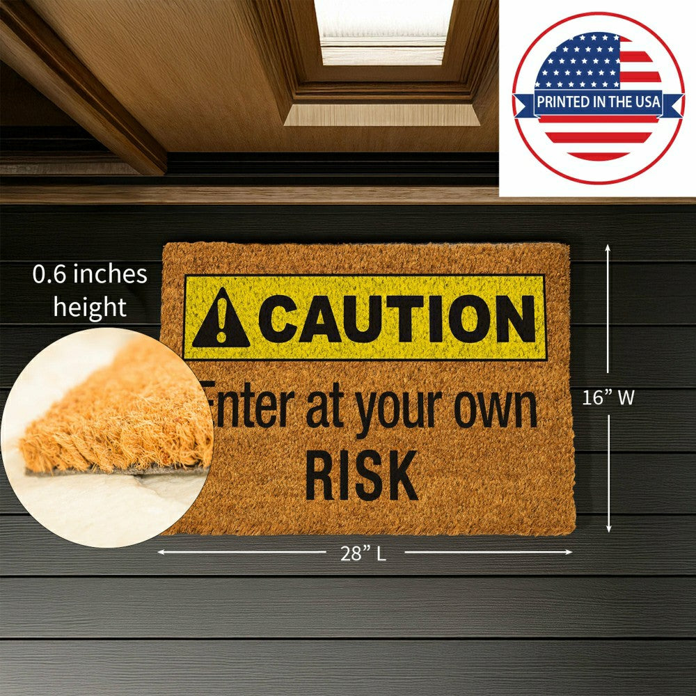 Caution Coir Mat | Plow & Hearth